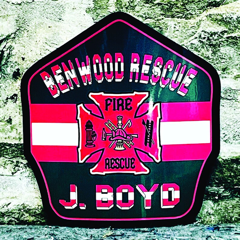 Firefighter Custom metal Fire Helmet Shields Etsy