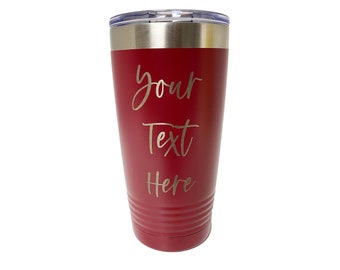 Lasergraverad 20 ounce tumbler - Din personliga text