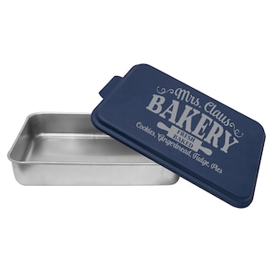 Christmas Laser Engraved Cake Pan - Mrs. Claus Bakery