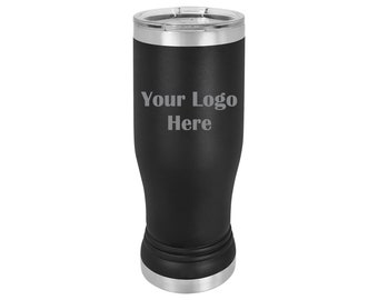 Lasergraverad 450 ml Pilsner Tumbler - Din logotyp