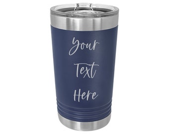 Lasergraverad 473 ml tumbler - Din personliga text