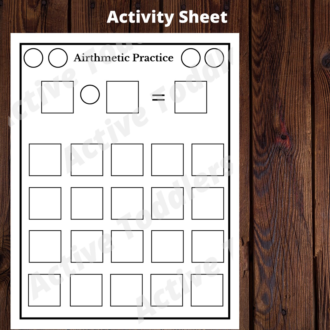 Math Activity Arithmetic Practice - Etsy