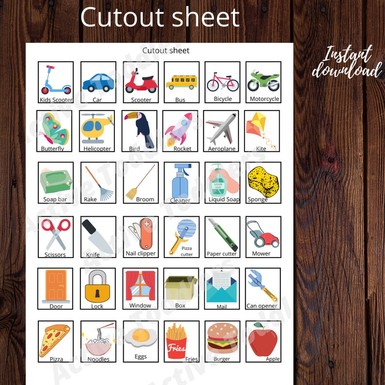 Sort Things by Function Sorting Gametoddler Etsy
