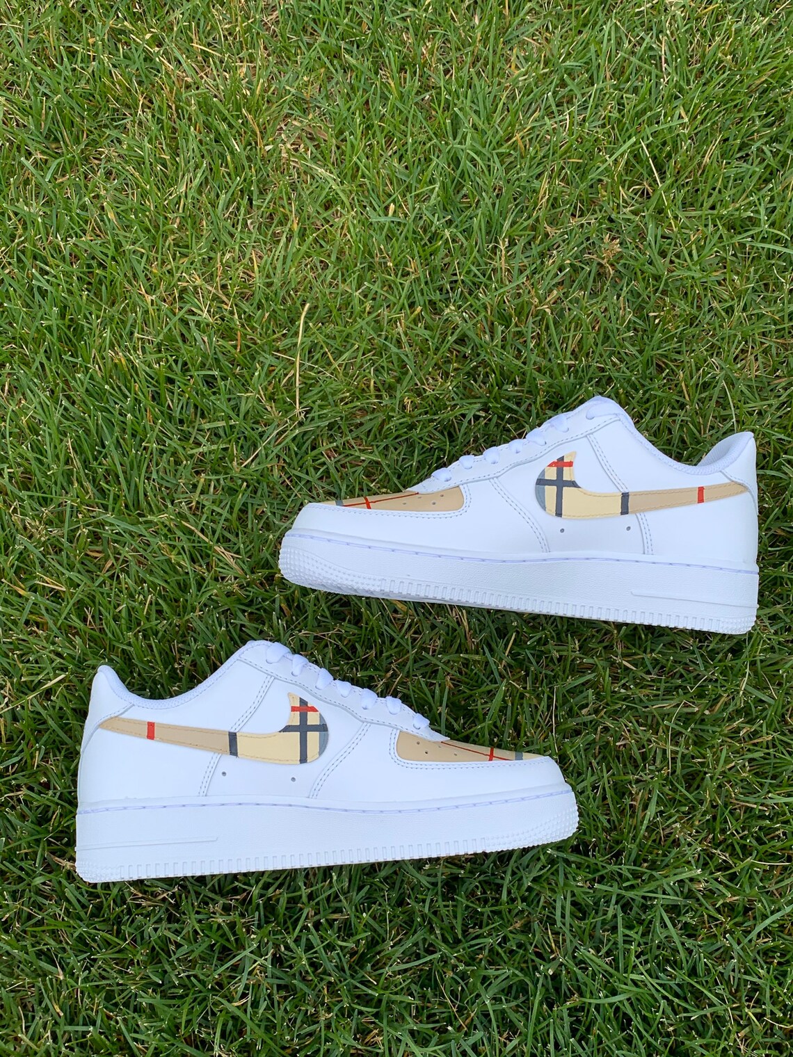 custom air forces burberry