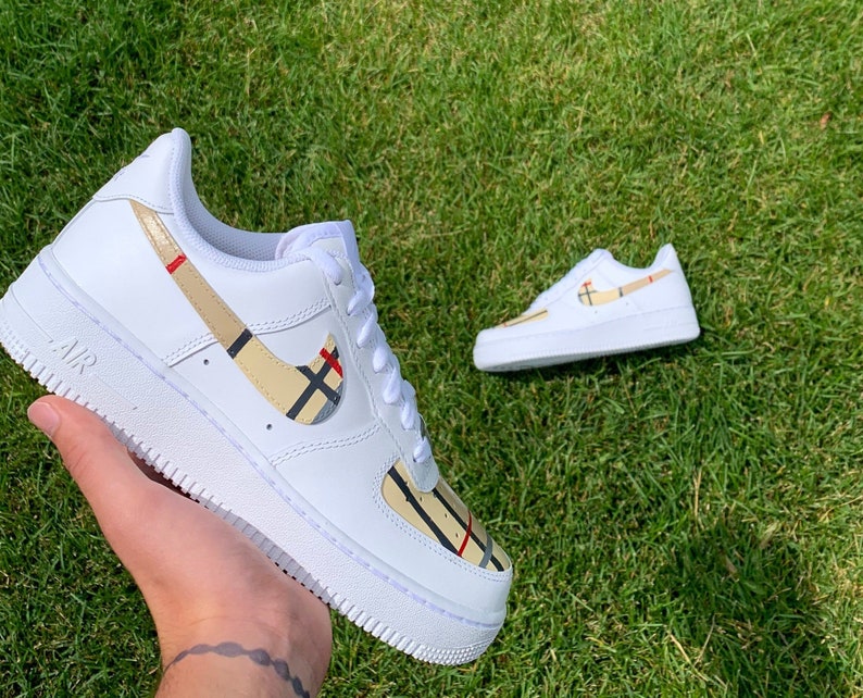 air force 1 with burberry tick