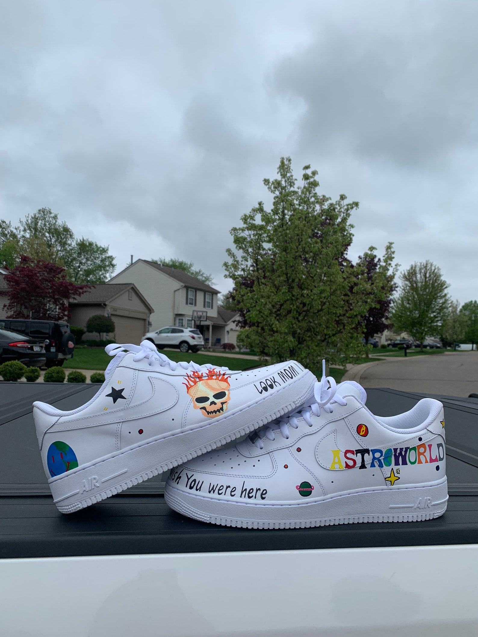 travis scott custom air force 1