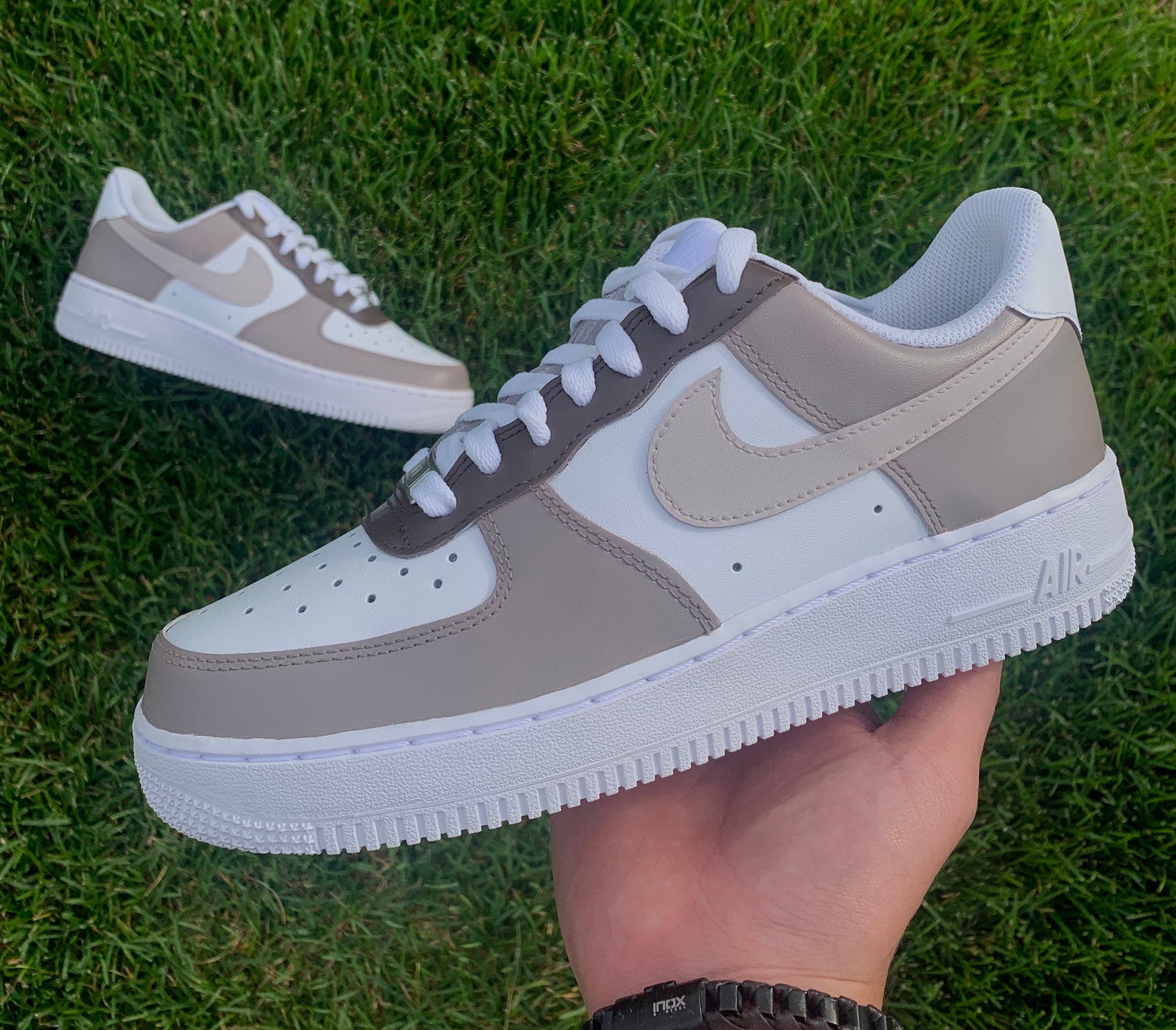 tan platform air force ones