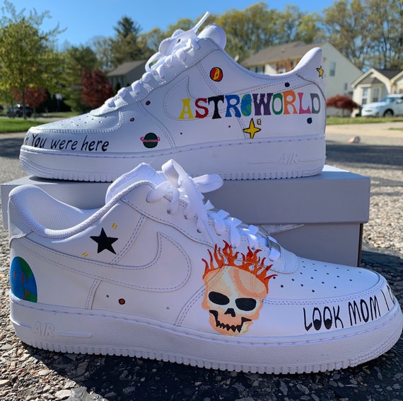 travis scott custom air force 1