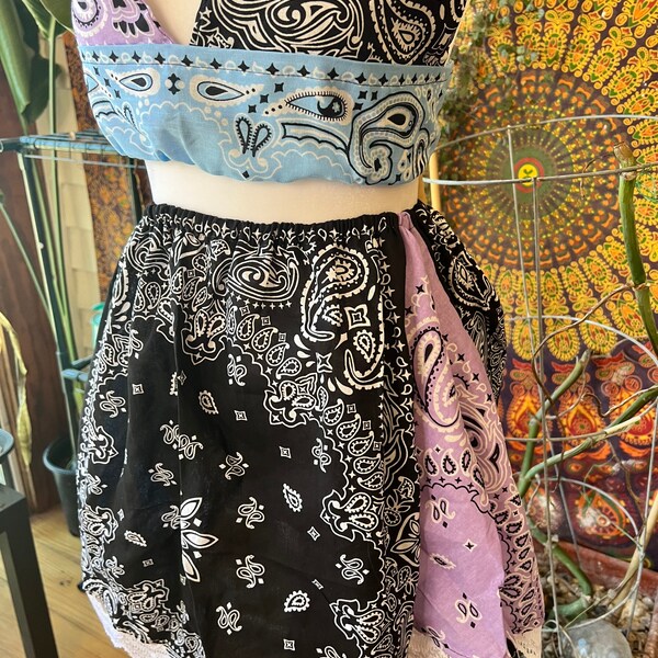 Bandana Skirt Etsy