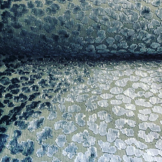 Zoffany Ocelot Velvet in Teal Etsy UK