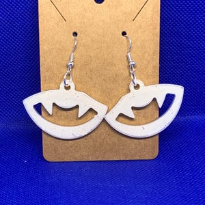 Vampire mouth earrings