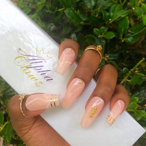 Rosé- press on nails