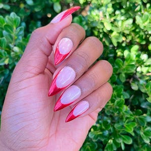 Lady in Red - press-on nails