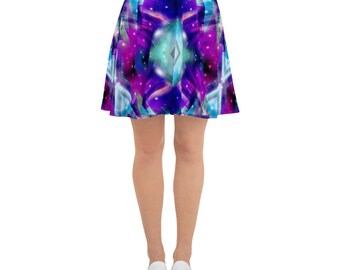 Kaleidoscope Indigo Crystal Skaterkjol