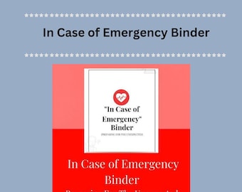 Emergency Readiness Planner | Family Prep Binder (PDF Download)
