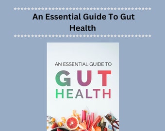 Gut Health Guide Printable: 43 Pages with Checklist and Wellness Worksheet