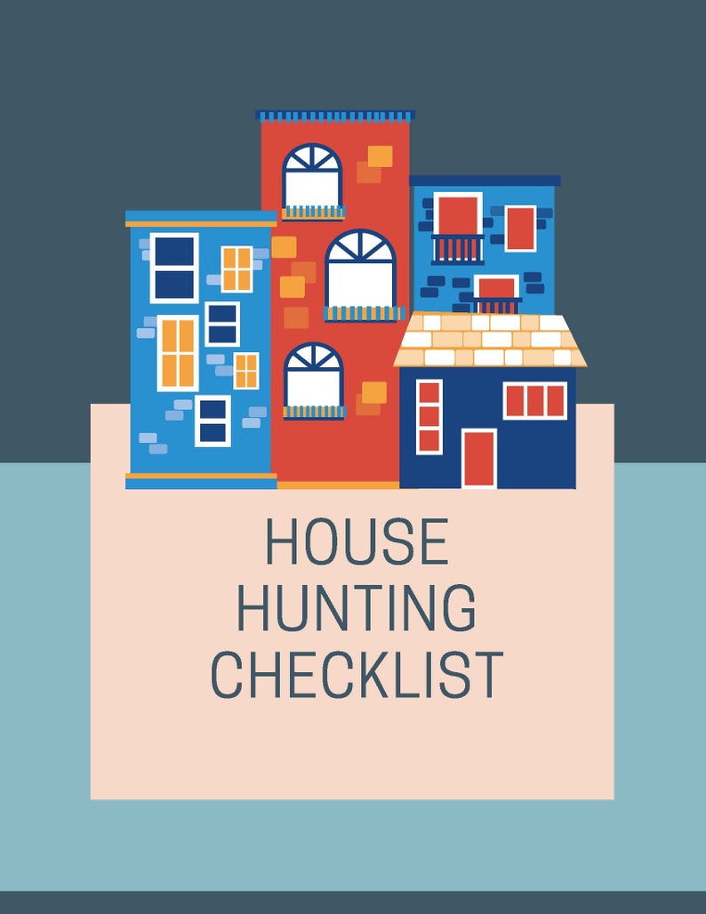 House Hunting Checklist / 51 Page Printable Checklist Etsy