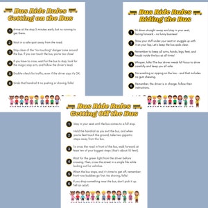 Interactive Bus Safety Printable Activities for Kids - Educational ...