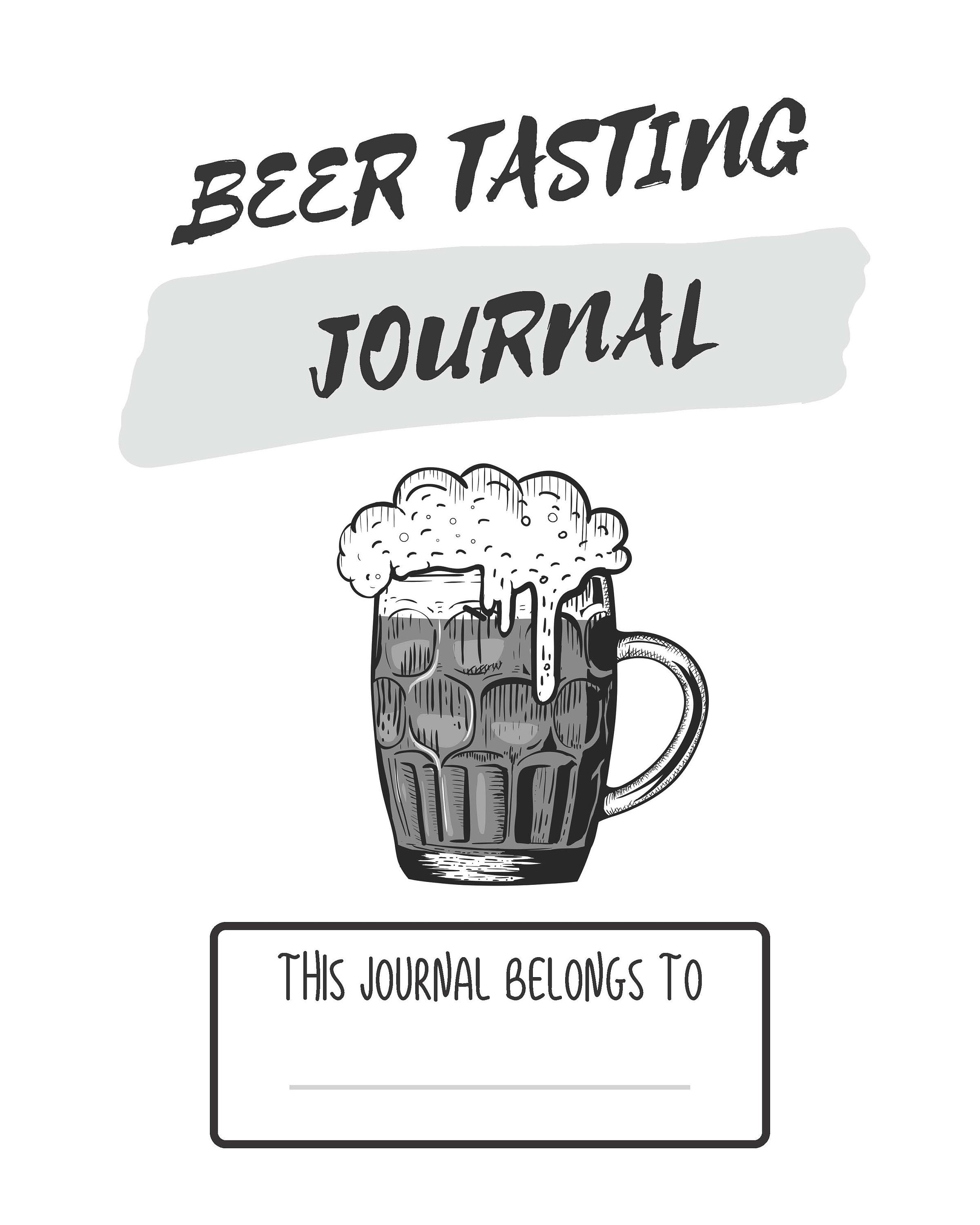Beer Tasting Journal / 100 Pages Printable Journal Etsy