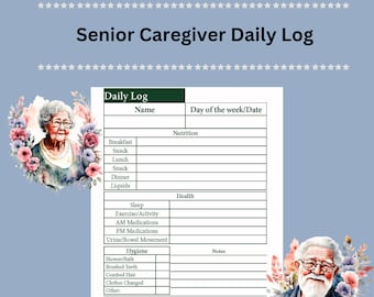 Caregiver Daily Planner: Organizer for Caregivers, Health Tracking & Appointment Scheduling Printable