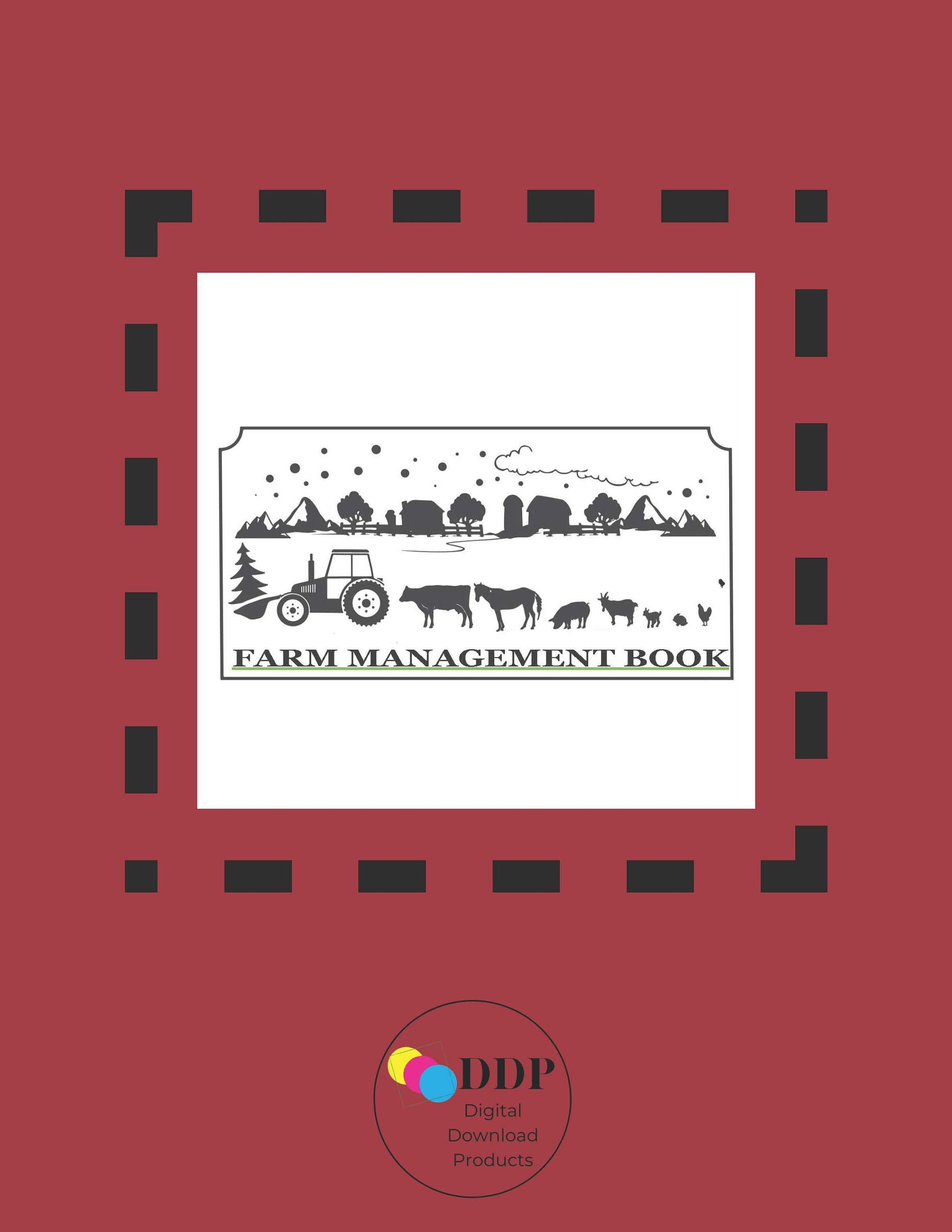 Farm Management Record Book / 110 Printable Pages Etsy