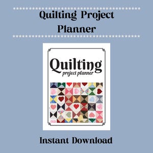 Projektplanerare för quiltning: 7-sidig tygspårare (PDF digital nedladdning)