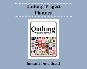 Quilting Project Planner: 7-Page Fabric Tracker (PDF Digital Download)