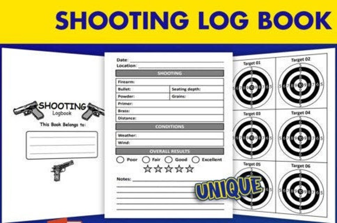 shooting-log-book-121-page-printable-log-book-etsy