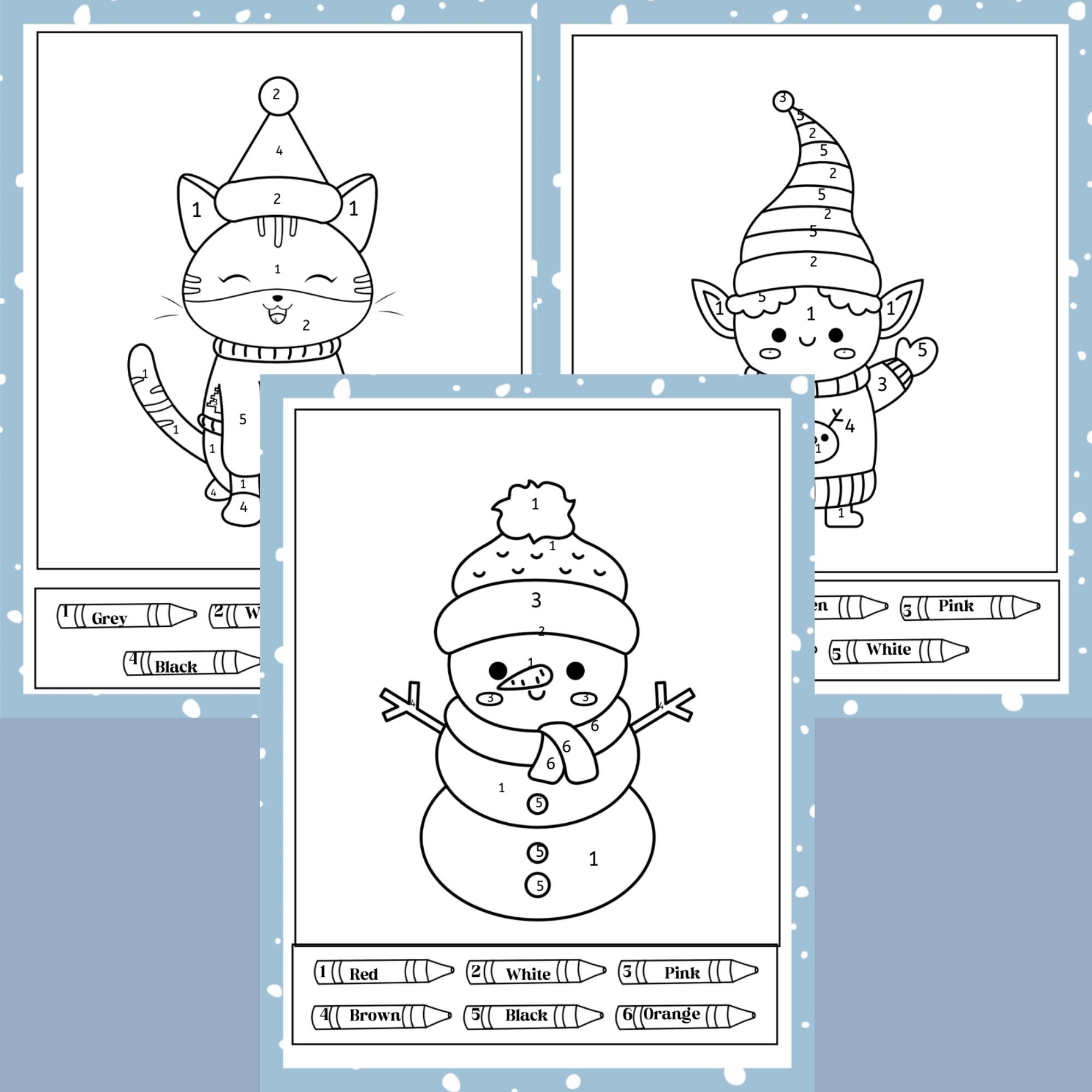 Printable Winter Fun Games for Kids: Educational Activities - Etsy