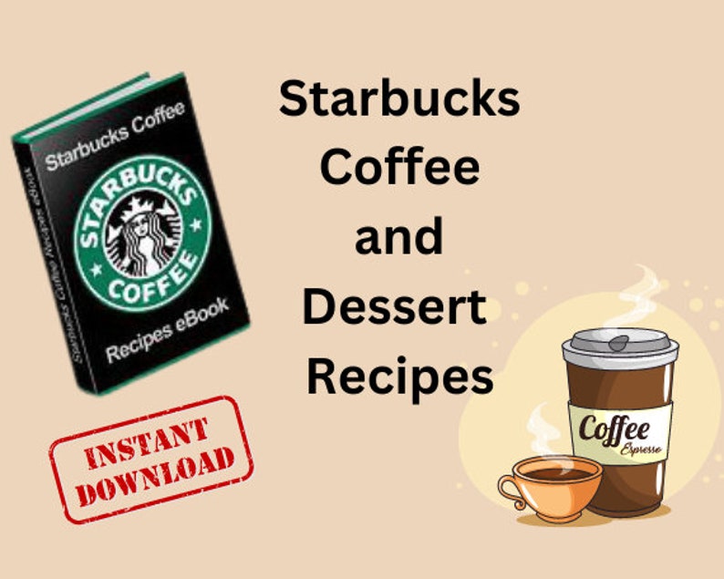 Starbucks Coffee Recipes Printable PDF Ebook Etsy