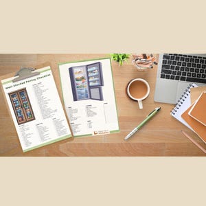 Pantry & Fridge Checklist Printable | Kitchen Inventory Organizer Planner PDF Instant Download image 4
