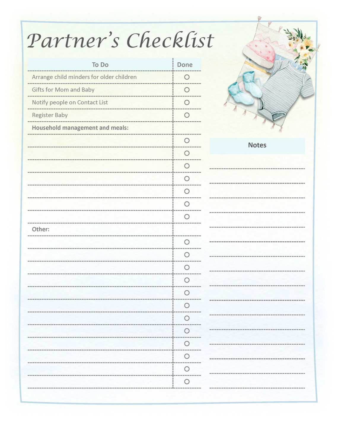 Pregnancy Journal/planner Baby & Me / 109 Page Printable Etsy