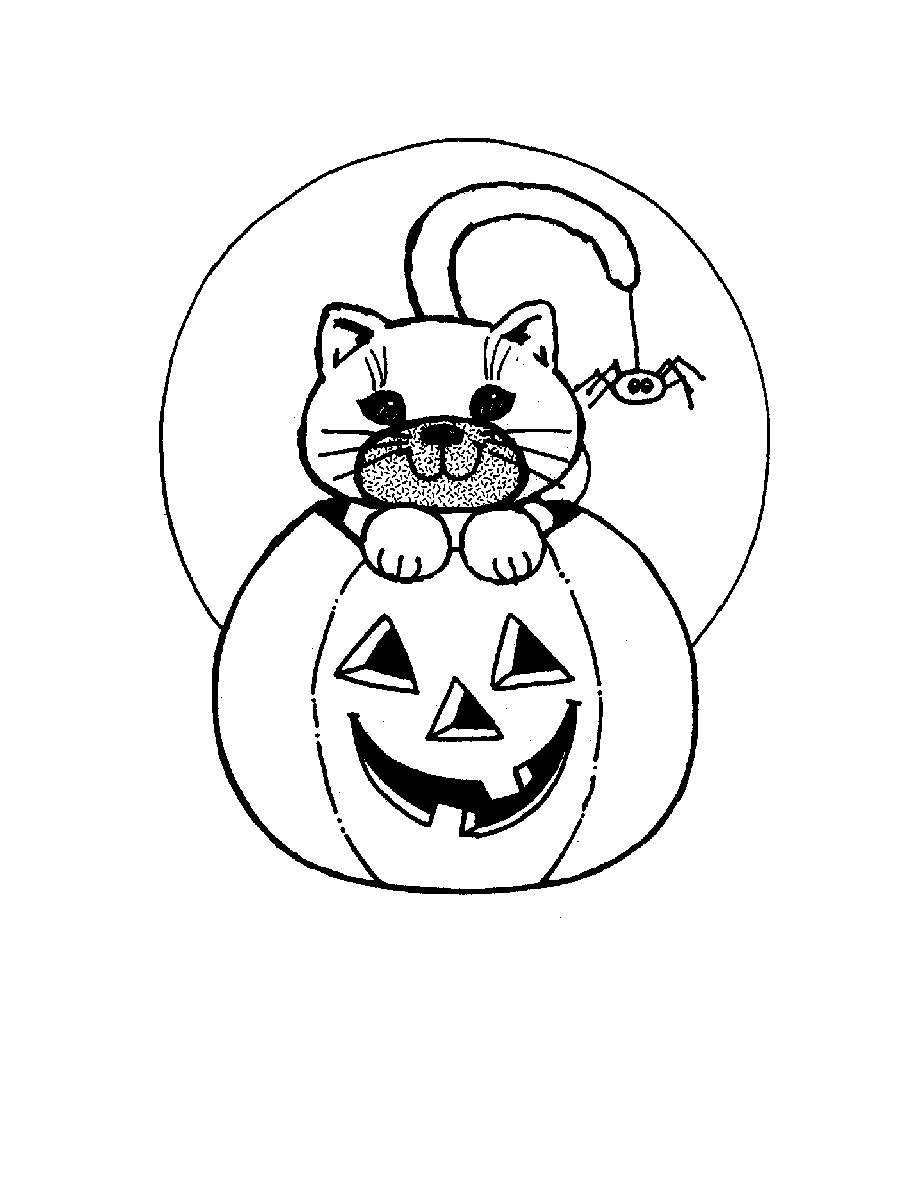 10 Halloween Coloring Pages for Ages 3-5 - Etsy