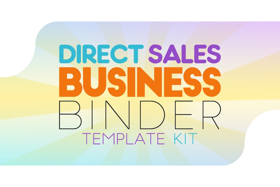 Direct Sales Business Binder Template Kit Etsy