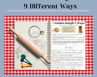 1 Cookie Dough Recipe + 9 Mix-In Variations | Instant Printable