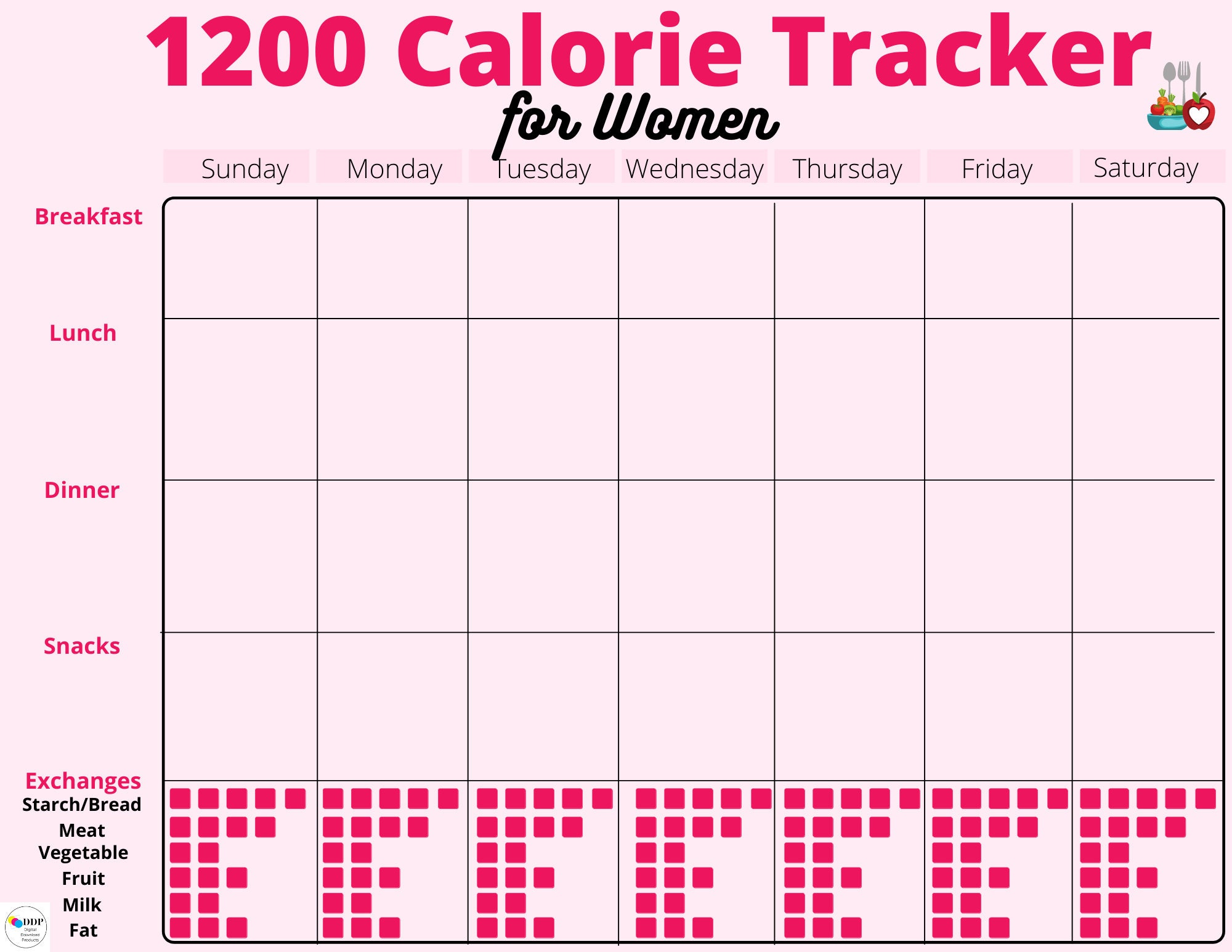 Craft Calorie Chart