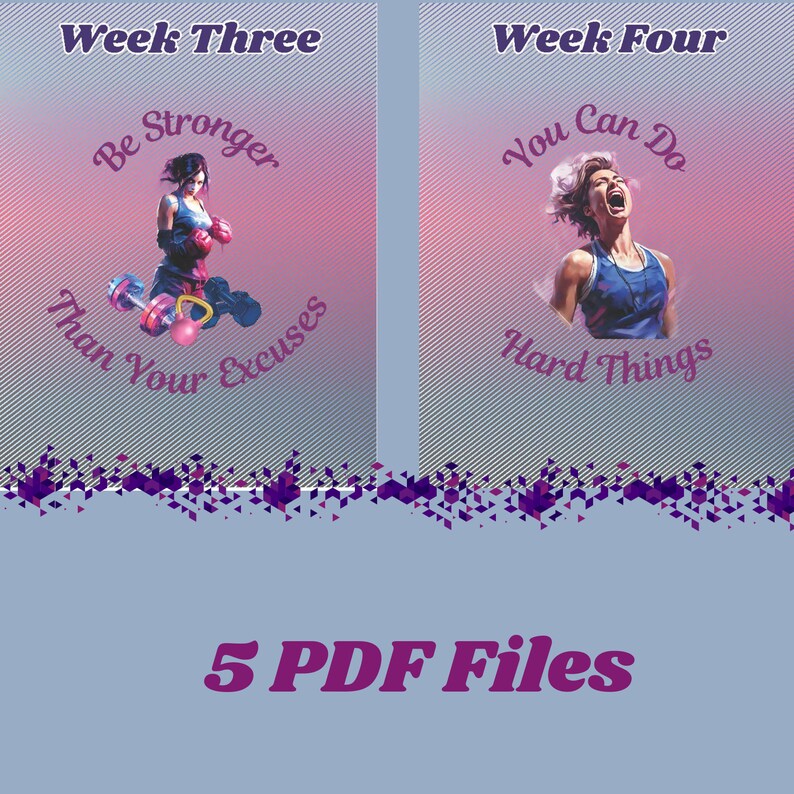 30-day Fitness Routine With Motivational Challenges and Trackers - Etsy