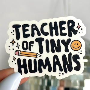 Adesivo Professor de Pequenos Humanos | Presentes para Professores | Adesivos Escolares | Adesivos Impermeáveis