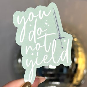 Sticker 'je levert niet op' | Sticker troon van glas | TOG | SJM | Sarah J Maas | Kindle-sticker | Boekachtig cadeau