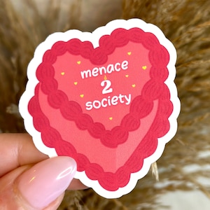 Menace 2 Society Sticker: Funny Retro Waterproof Vinyl Decal