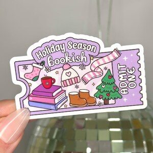 Ferien Saison Bookish Ticket Aufkleber | Aufkleber für Bücherwurm | Kindle Aufkleber | Geschenk für Freund
