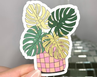 Monstera Sticker | Plant Lover Gifts | Plant Mom Stickers