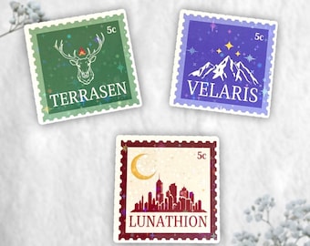 SJM Stamp Vinyl Stickers | ACOTAR, TOG, Crescent City