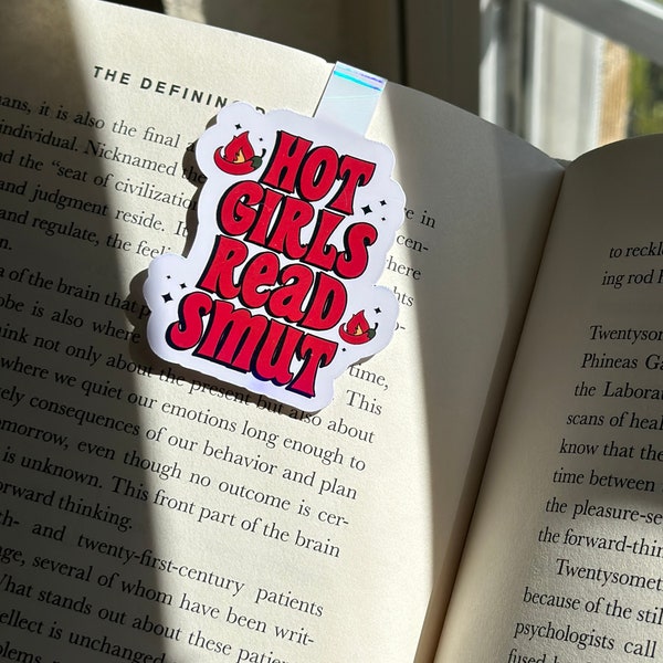 Hot Girls Read Smut Magnetic Bookmark, Cute Bookmark, Book Lover Gifts, Smutty Books Gift for Friend