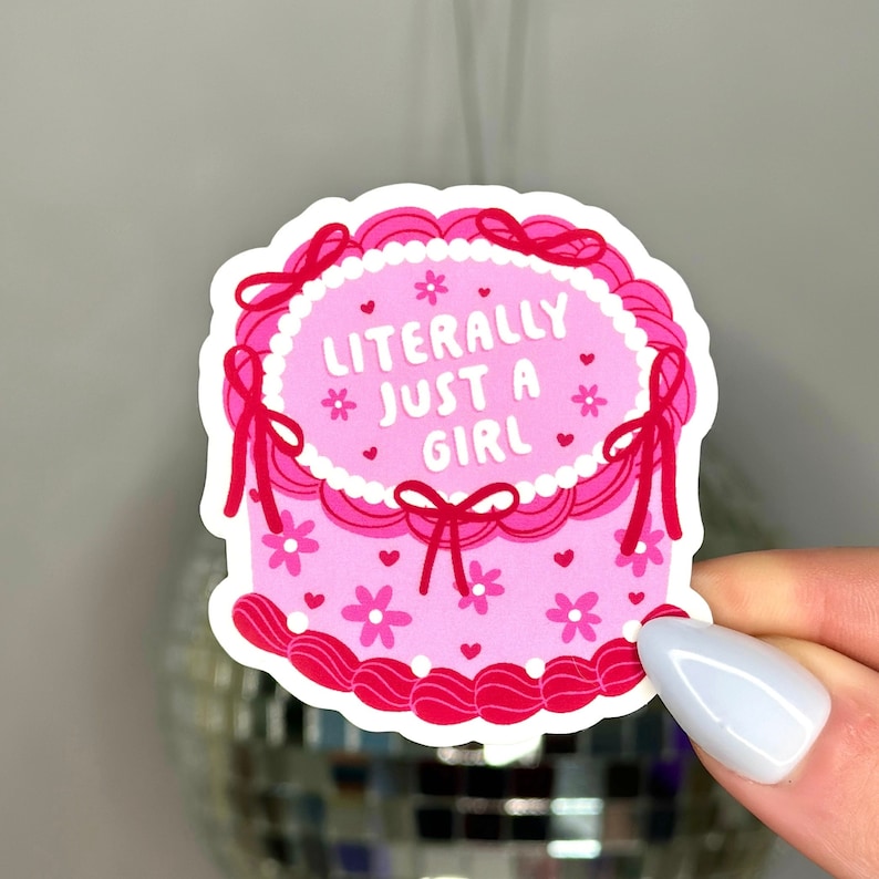 literally just a girl sticker by haileylizdesigns