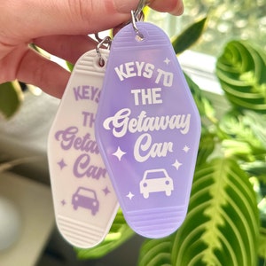 Retro Motel Keychain: Getaway Car, Swiftie Gift