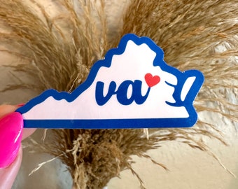 Virginia Sticker, State Stickers, Virginia Is For Lovers, State Pride, Waterproof Stickers, Gift for Friend