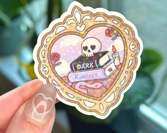 Dark Romance Sticker, Holographic, Book Club Gifts, Romantasy, Kindle Stickers