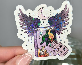 Light It Up Sticker, Crescent City Inspired, Bryce Quinlan, Romantasy Readers, Book Club