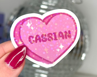 Cassian Sticker, Fantasy Romance Book Sticker, Bookish Reader Gift, Crescent City Inspired, Kindle Laptop Sticker